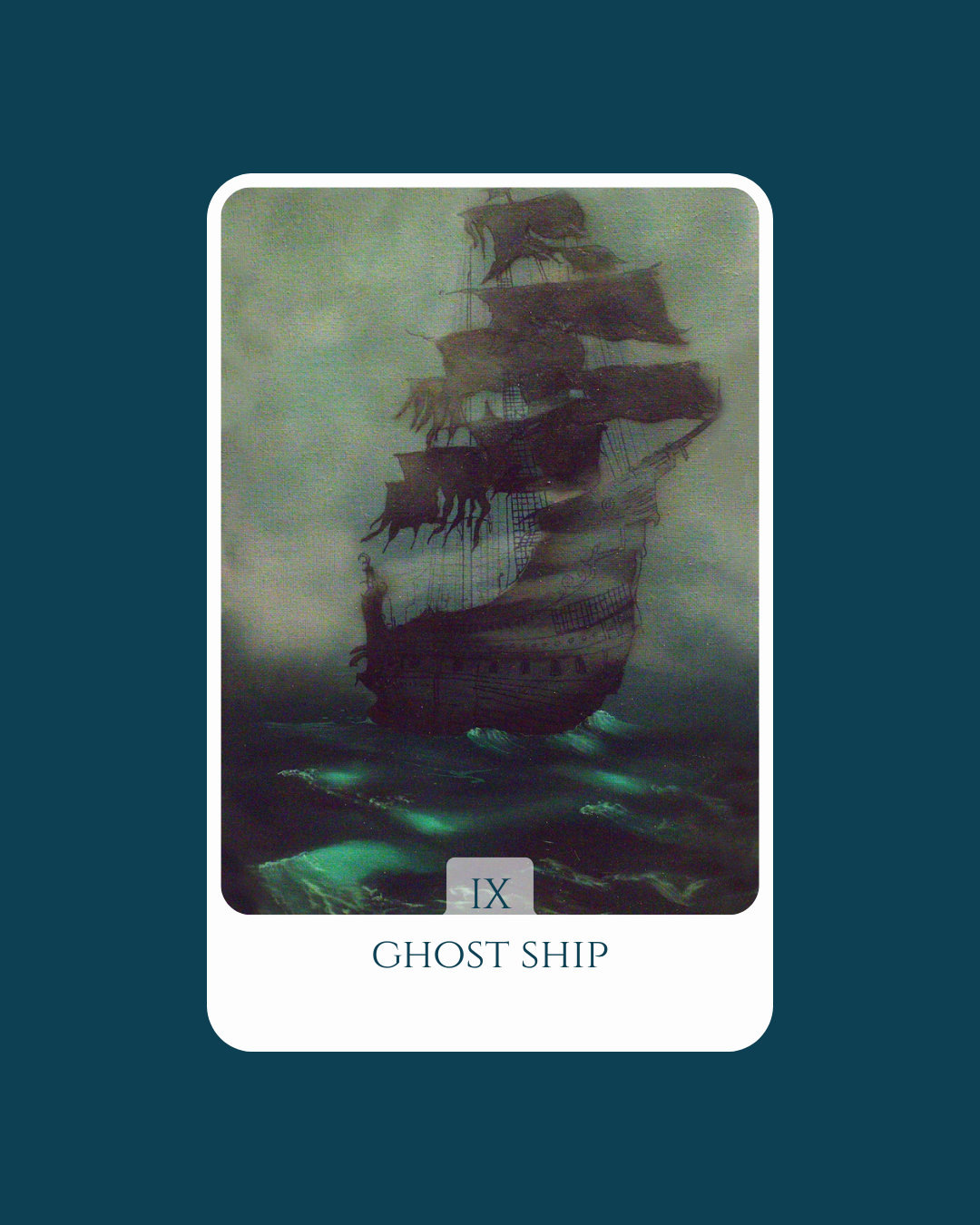 Ghost Ship Sea Oracle - Original Oil