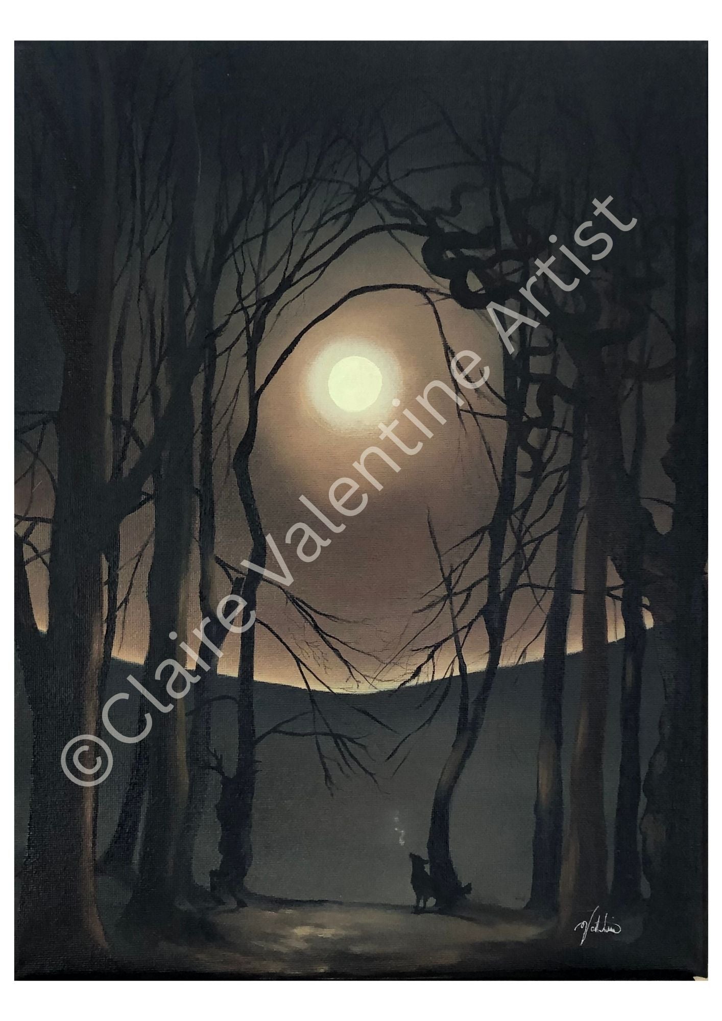 Listen to the Moon - Original Oil
