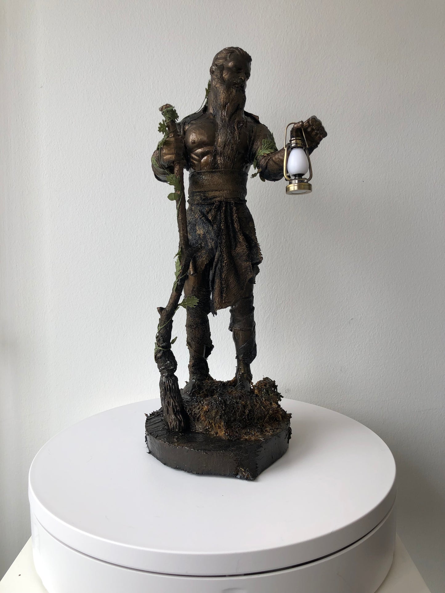 The Oak King Yule Bringer of Light - Medieval Pagan Sculpture