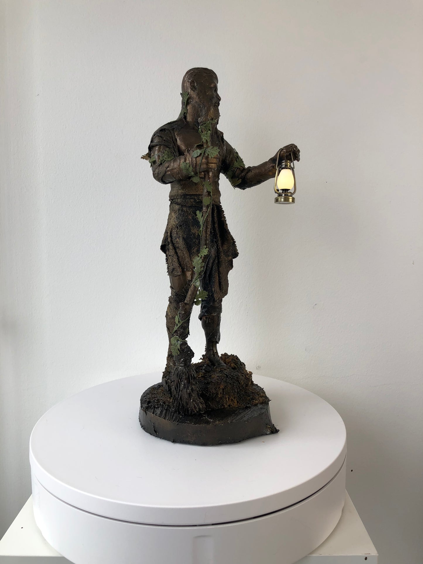The Oak King Yule Bringer of Light - Medieval Pagan Sculpture