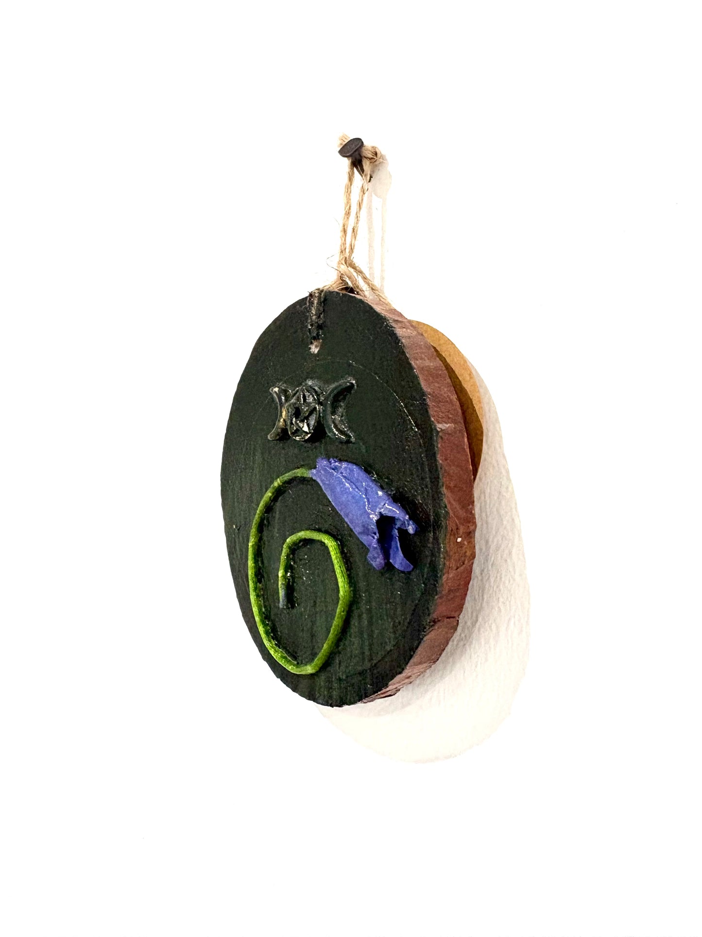 Beltane Bluebell 1 - Hanging Charms - Original Recycled Art