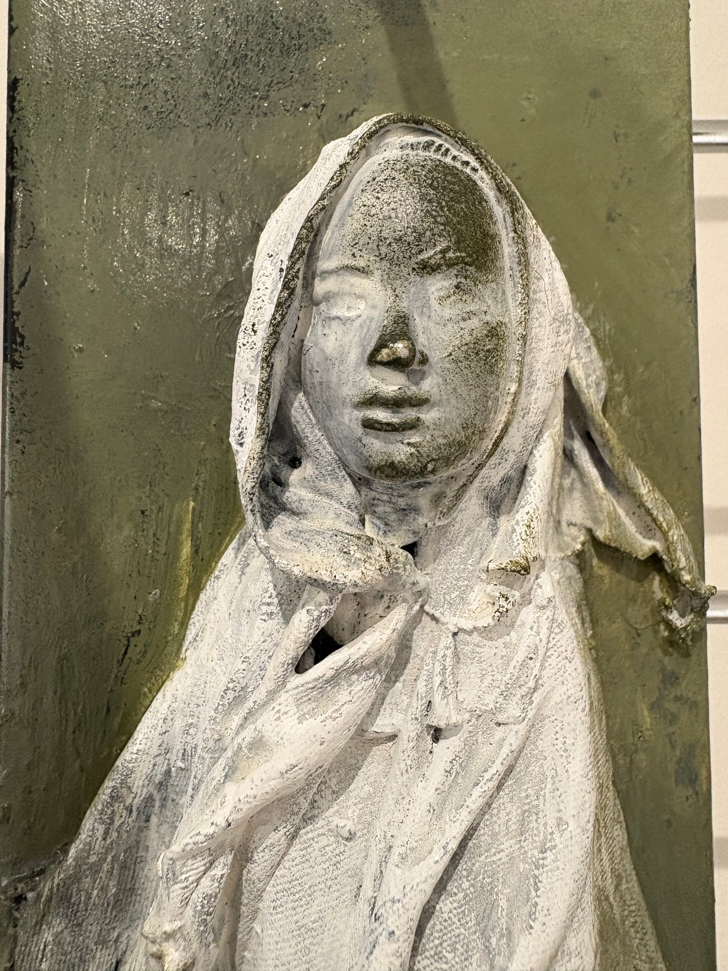 Imbolc Brighid Goddess Wall Relief 1 - Original Recycled Art