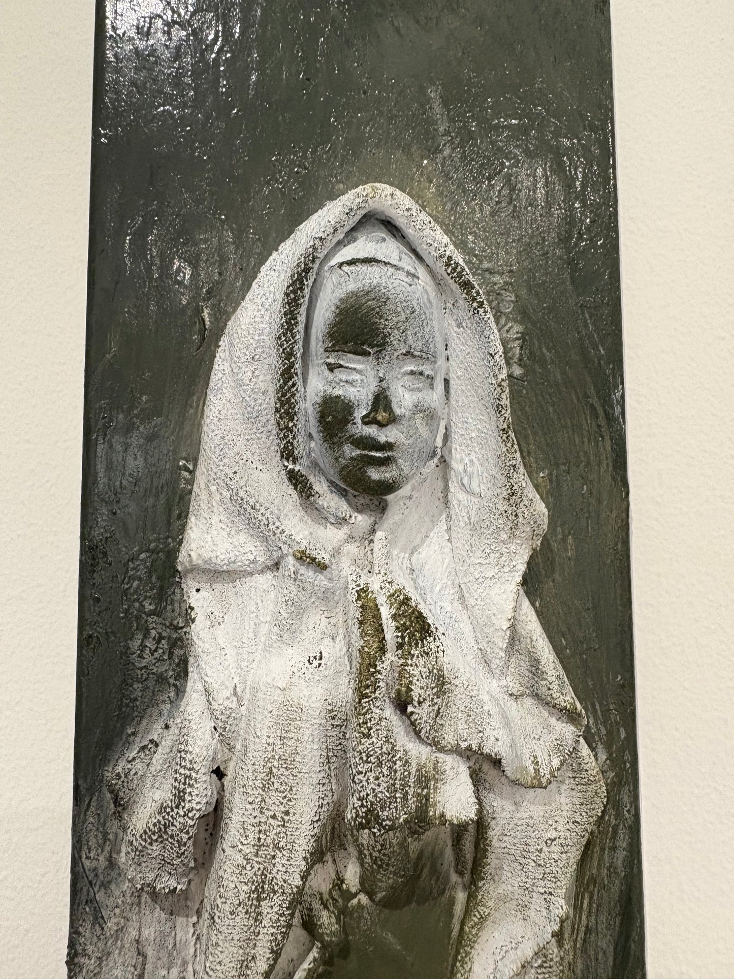 Imbolc Brighid Goddess Wall Relief 3 - Original Recycled Art
