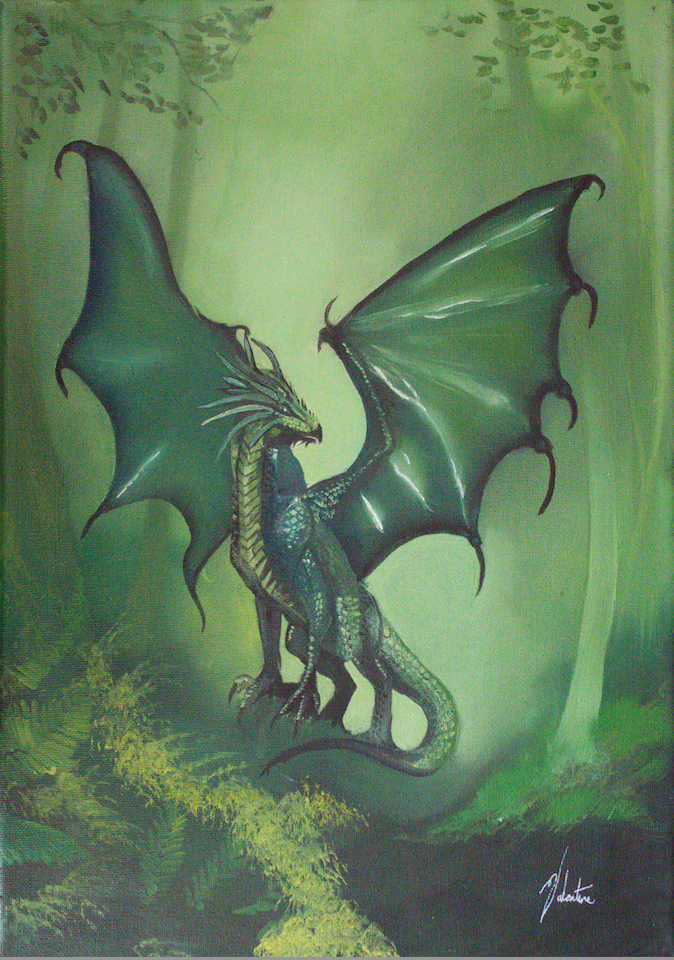 Green Dragon - original oil
