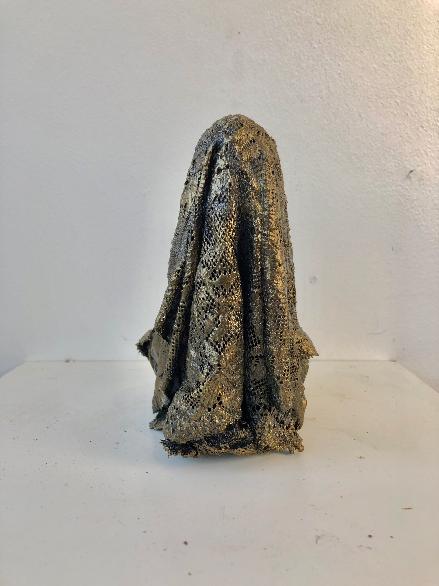 Heart Meditation Crystal or Tea Light Holder - Medieval Pagan Sculpture