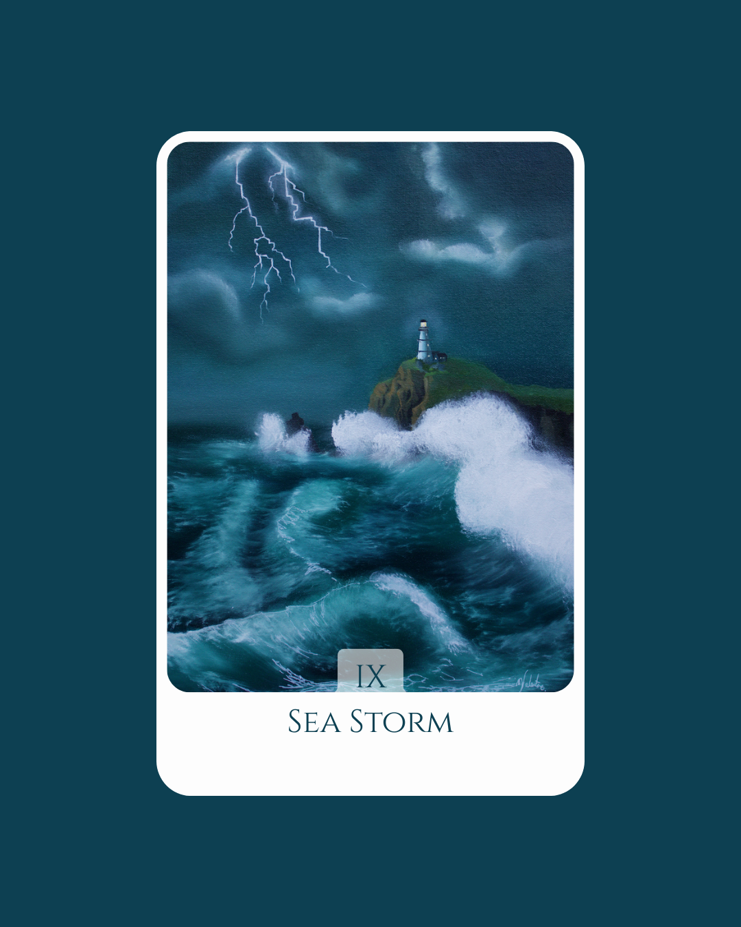 Sea Storm Sea Oracle - Original Oil