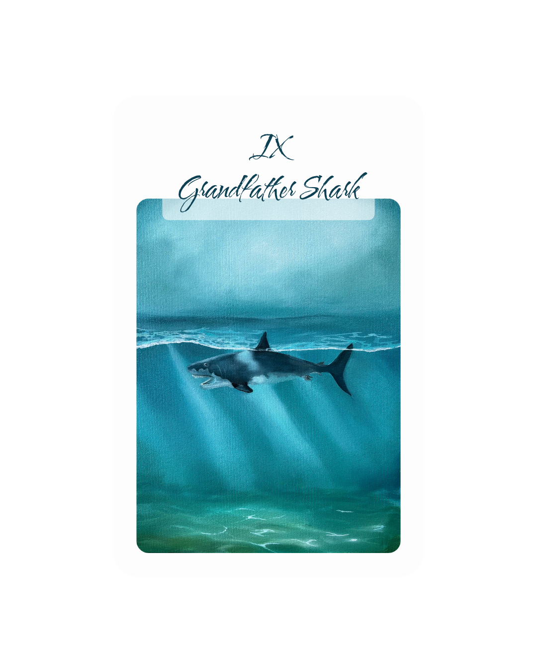 Grandfather Shark Original Oil