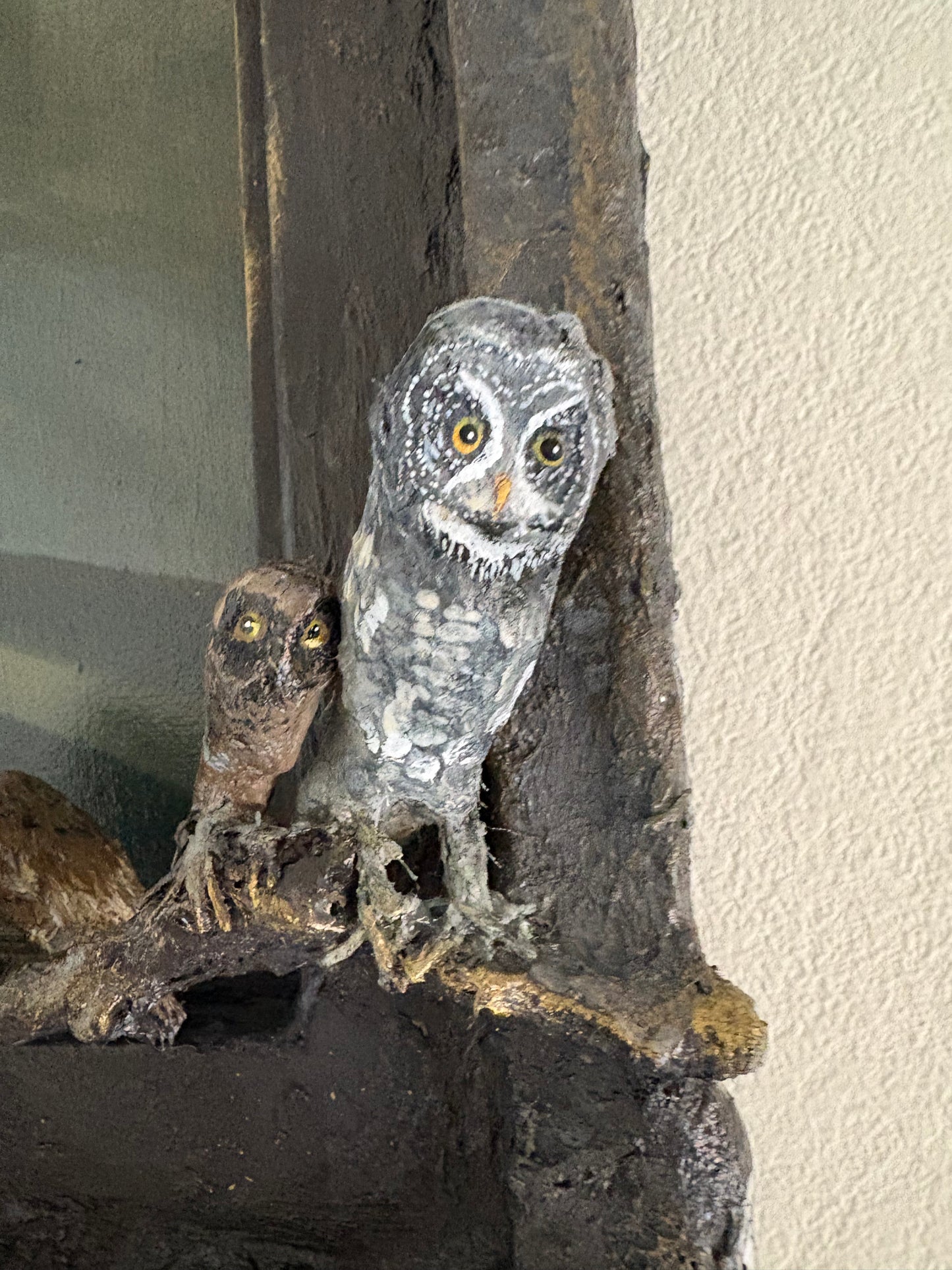 The Owlery Sculpture Frame and Painting