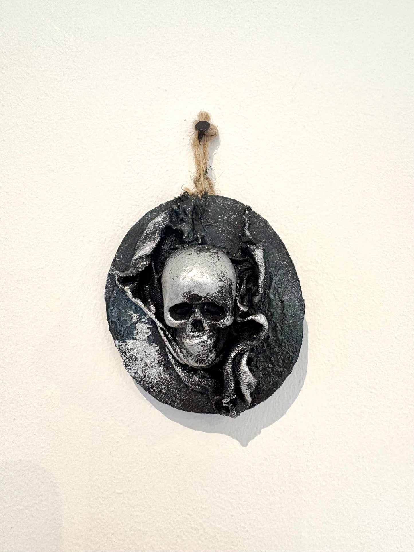 Skull - Hanging Charms - Original Recycled Art