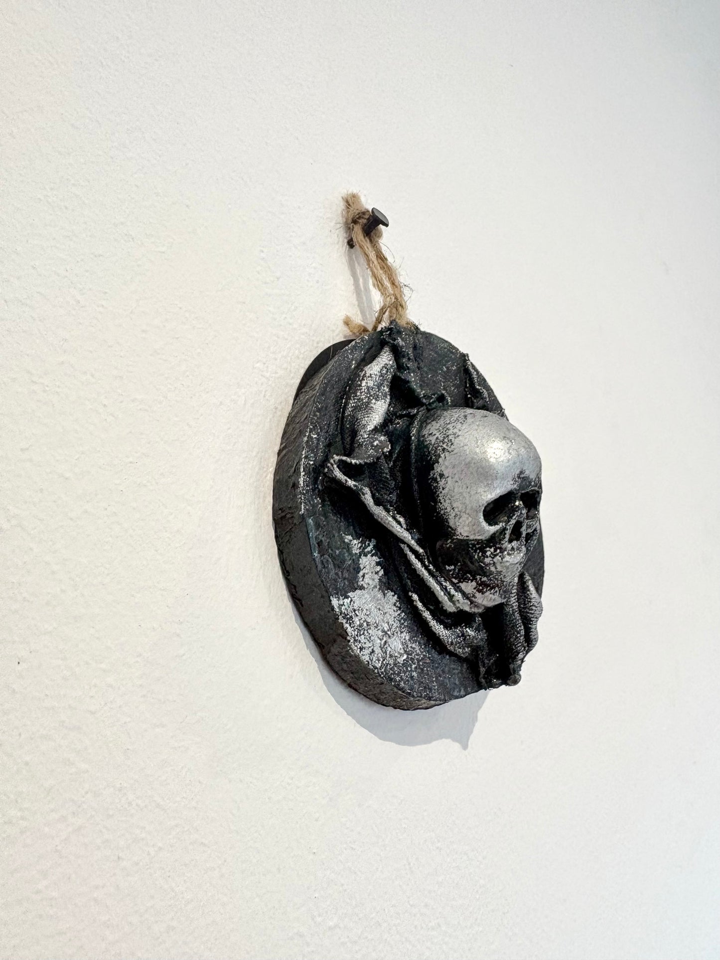 Skull - Hanging Charms - Original Recycled Art