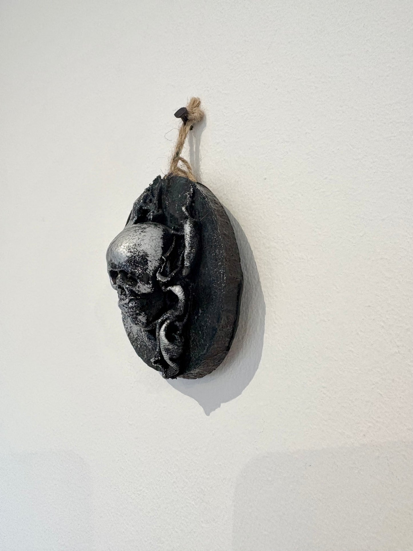 Skull - Hanging Charms - Original Recycled Art