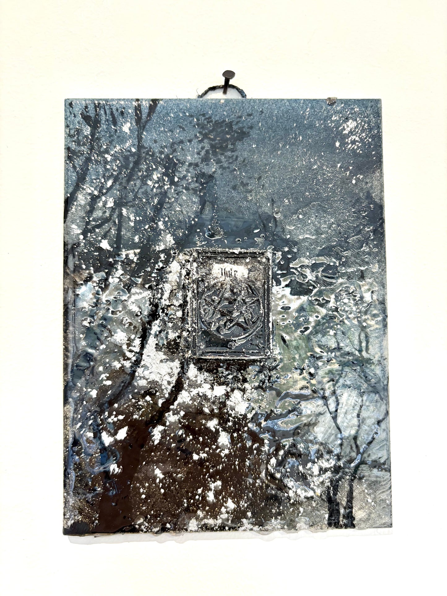 Winter Grimoire Wall Relief - Original Recycled Art