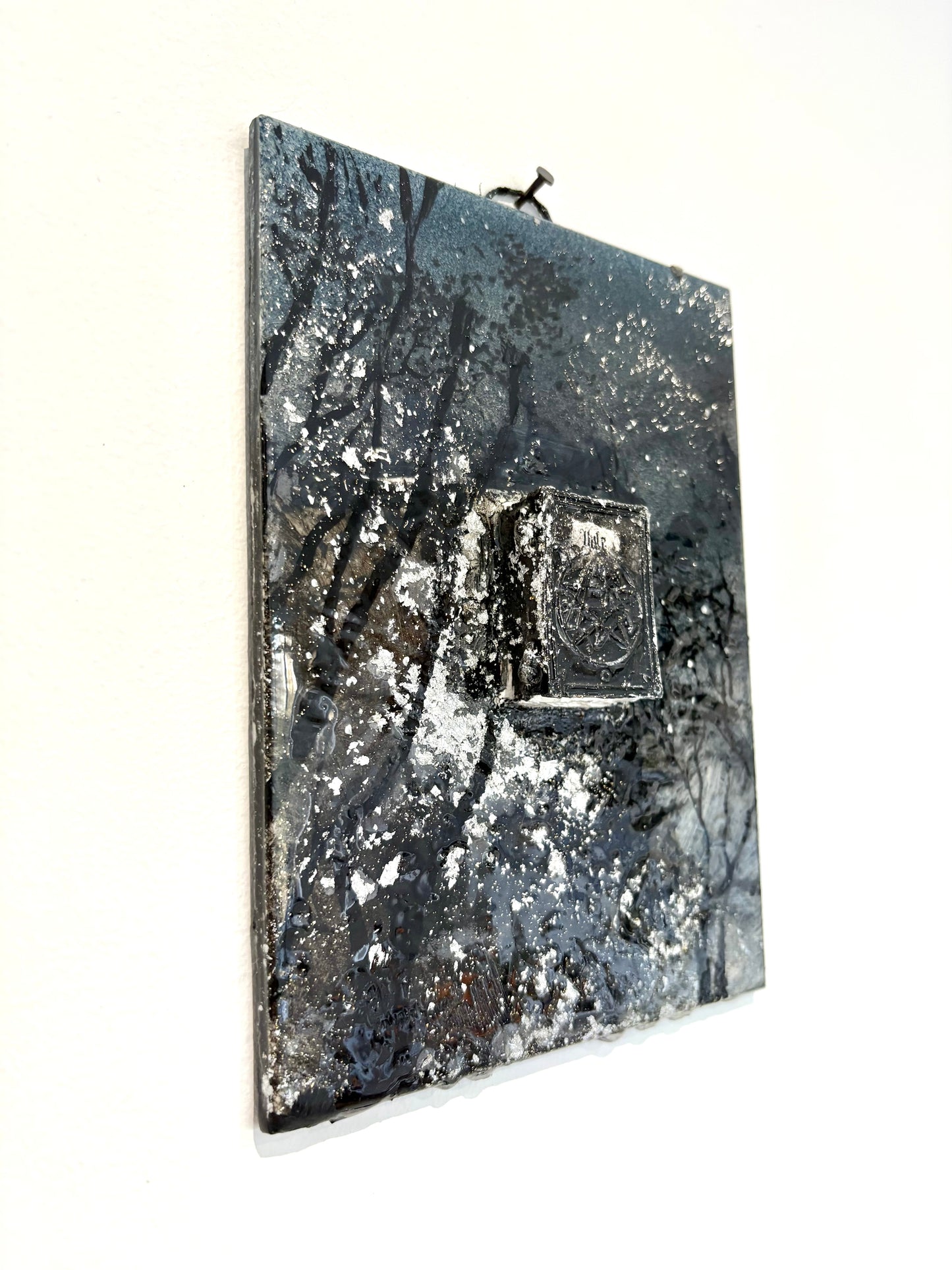 Winter Grimoire Wall Relief - Original Recycled Art