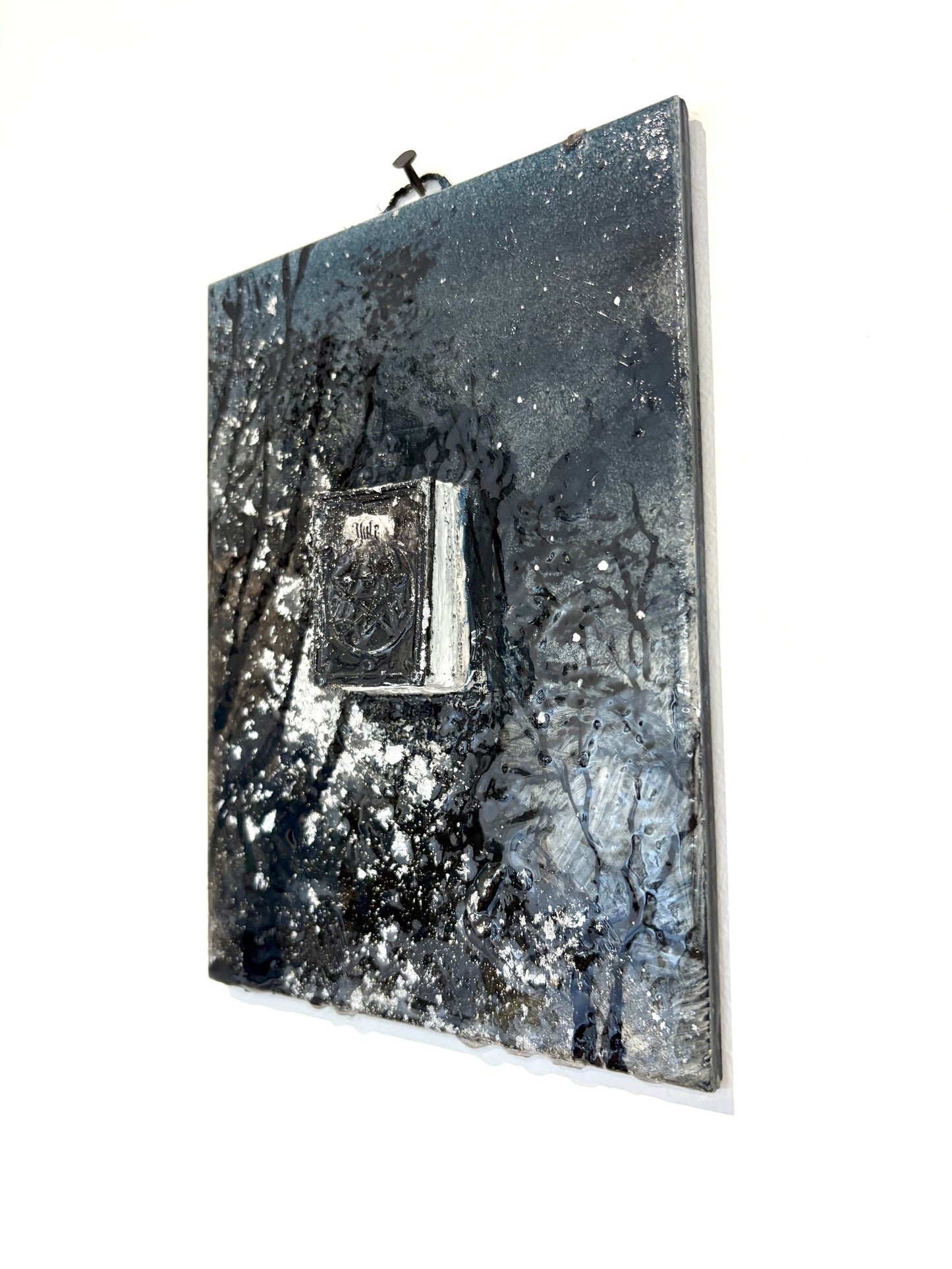 Winter Grimoire Wall Relief - Original Recycled Art