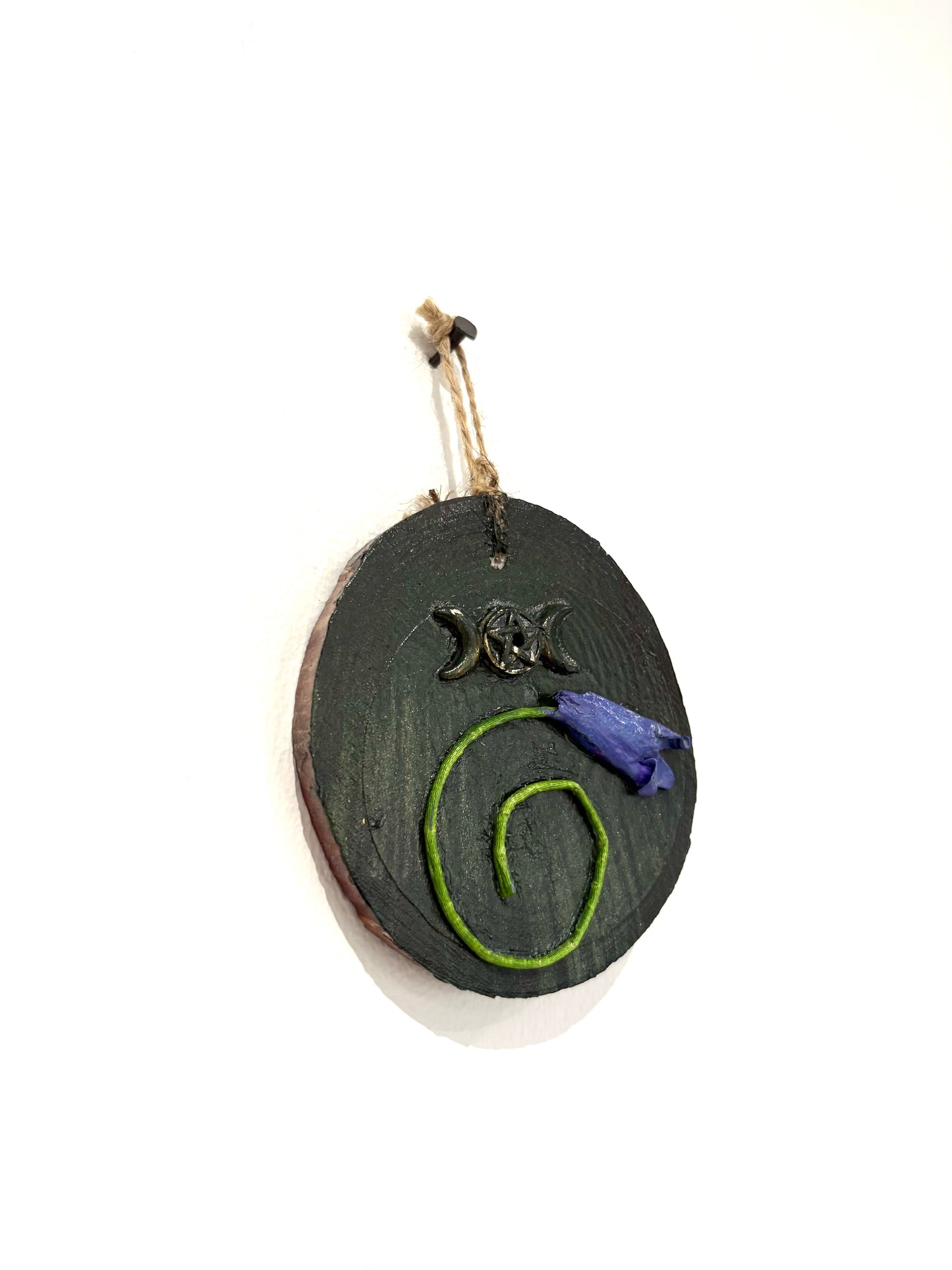 Beltane  Bluebell 1 - Hanging Charms - Original Recycled Art