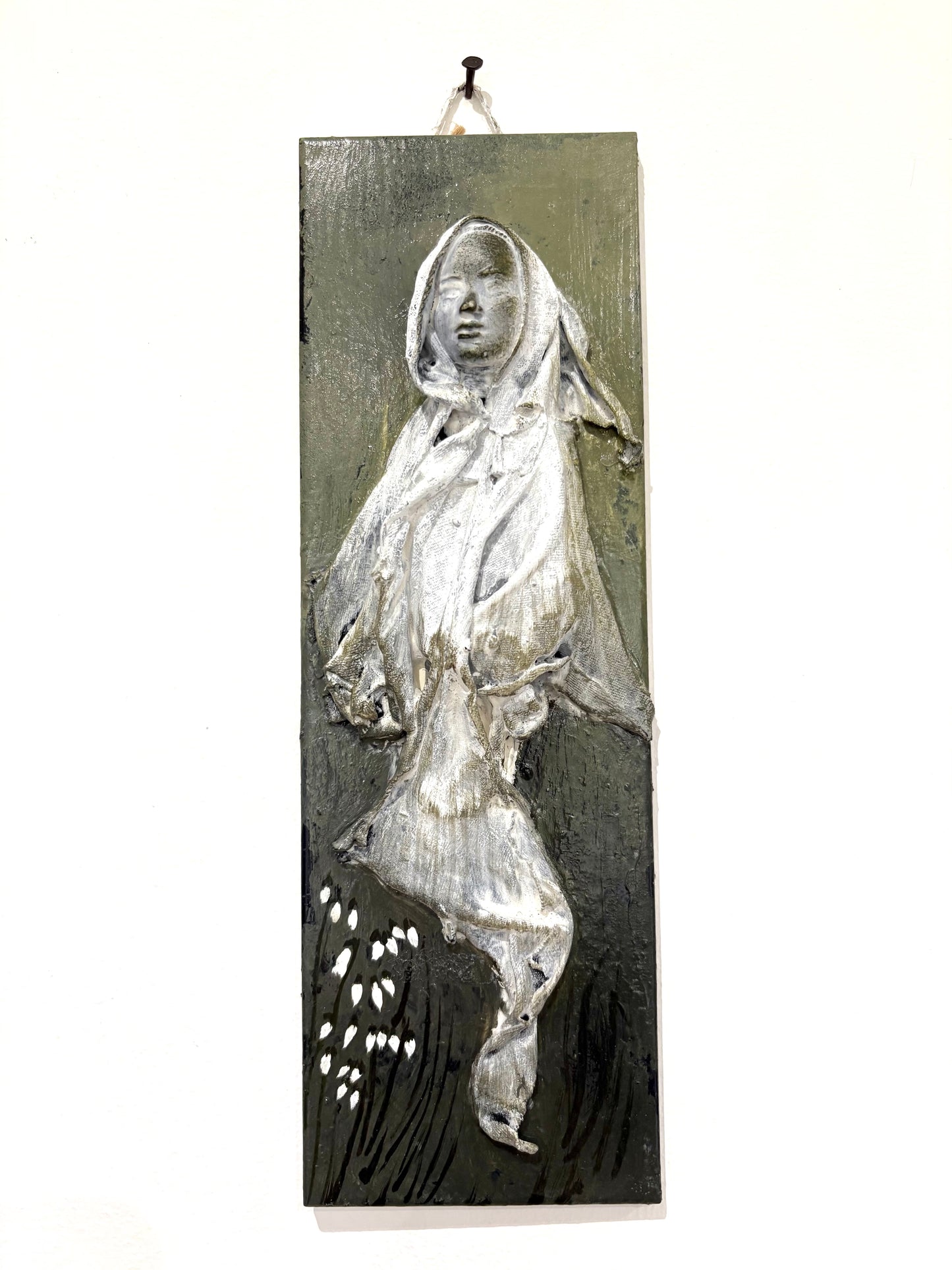 Imbolc Brighid Goddess Wall Relief 1 - Original Recycled Art