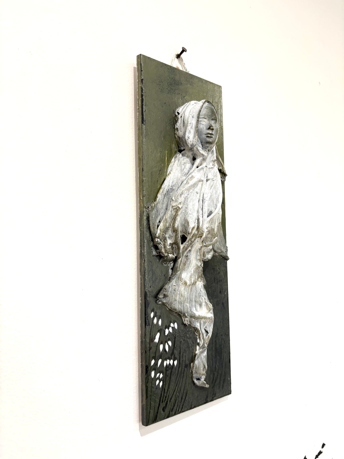 Imbolc Brighid Goddess Wall Relief 1 - Original Recycled Art
