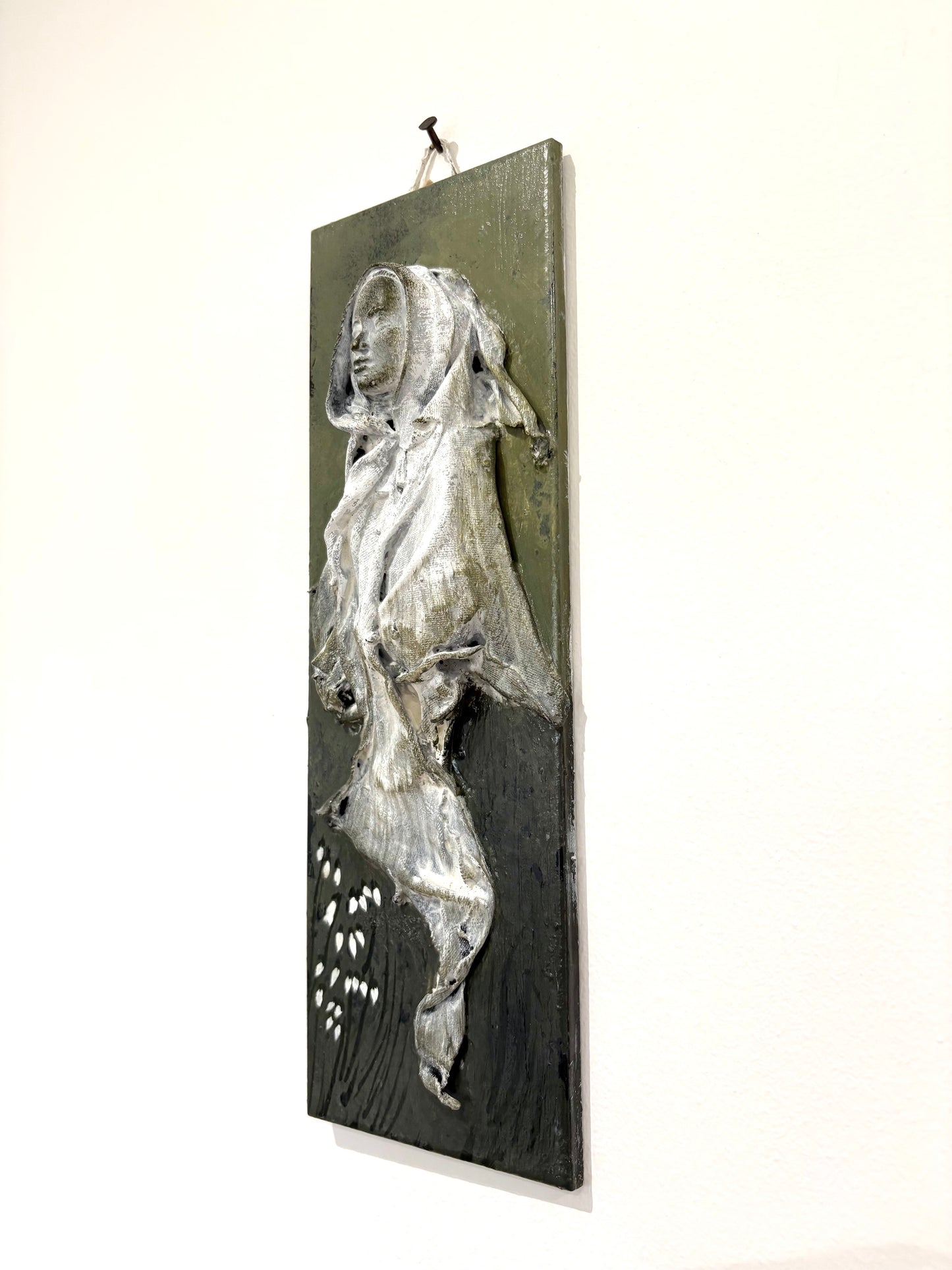 Imbolc Brighid Goddess Wall Relief 1 - Original Recycled Art