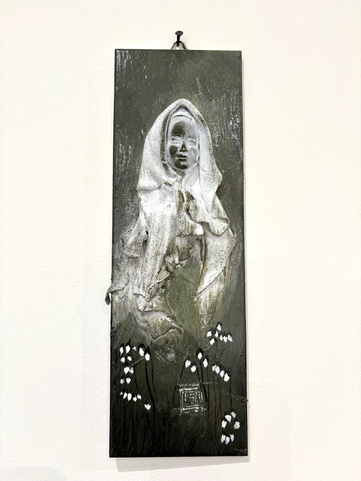 Imbolc Brighid Goddess Wall Relief 3 - Original Recycled Art