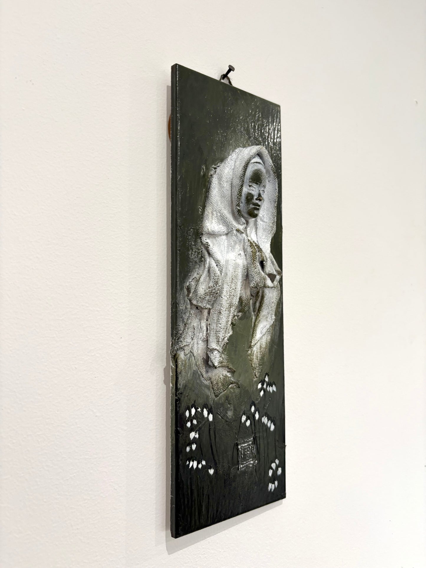 Imbolc Brighid Goddess Wall Relief 3 - Original Recycled Art