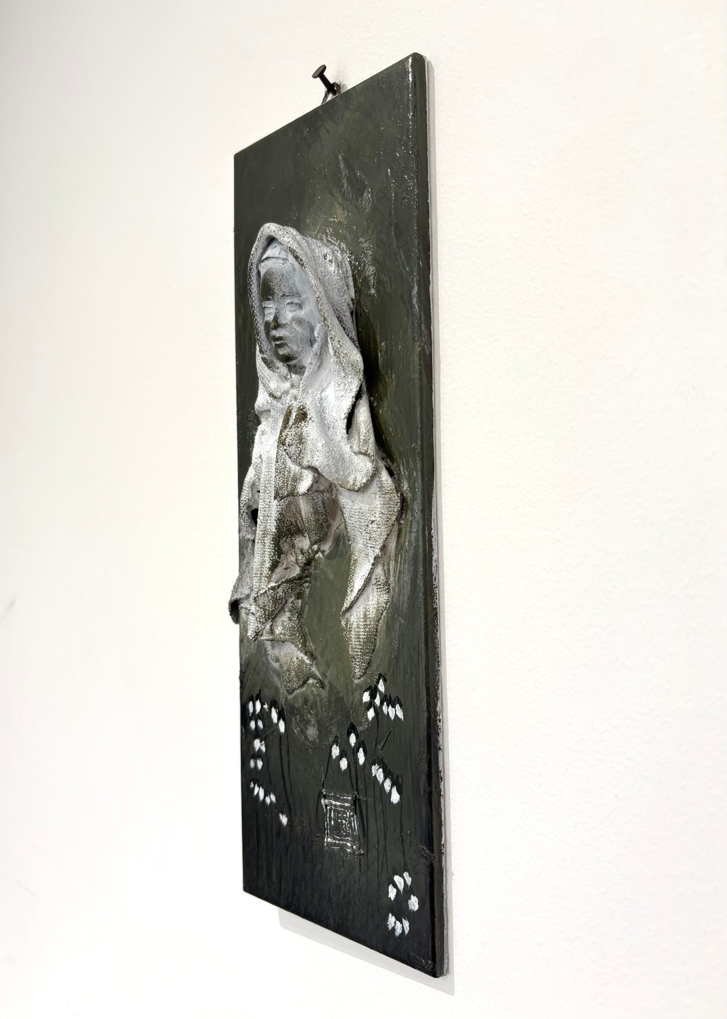 Imbolc Brighid Goddess Wall Relief 3 - Original Recycled Art