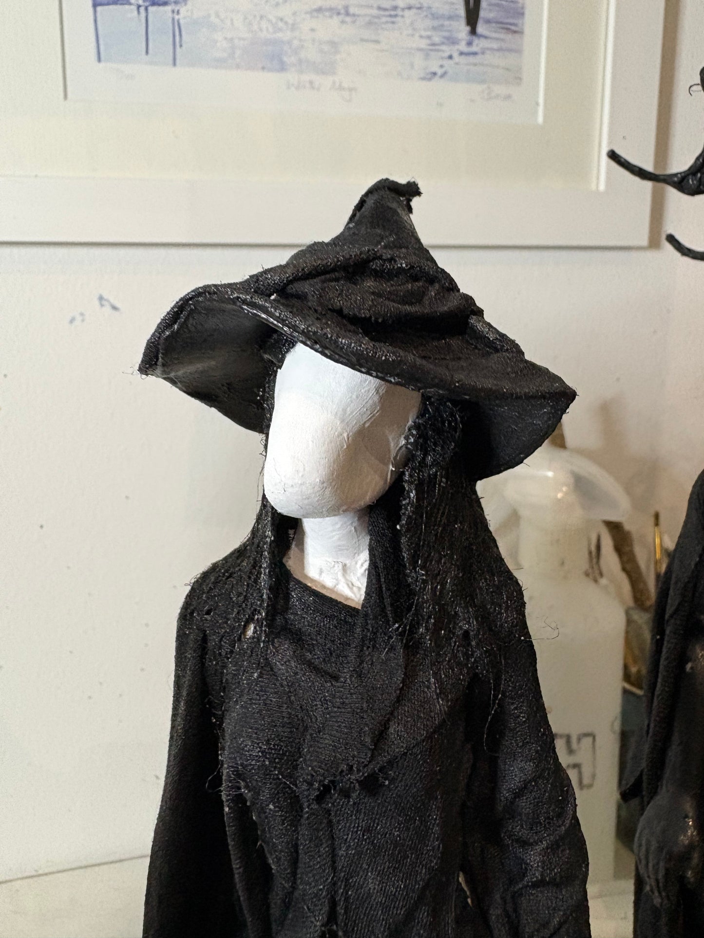 Midwinter Witch - Pagan Sculpture Recycled Materials