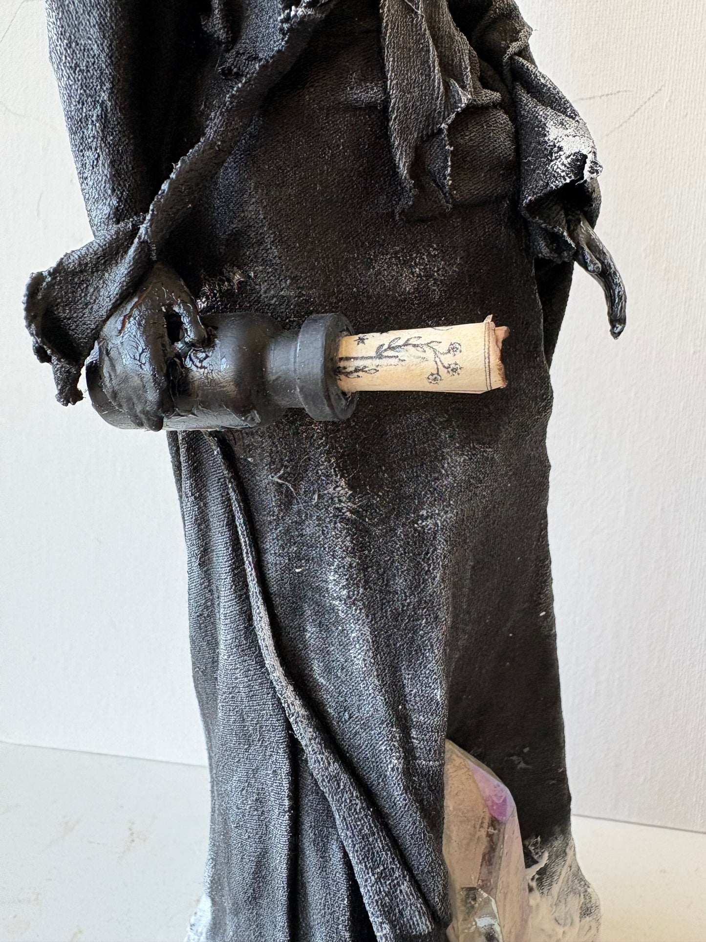 Midwinter Witch - Pagan Sculpture Recycled Materials