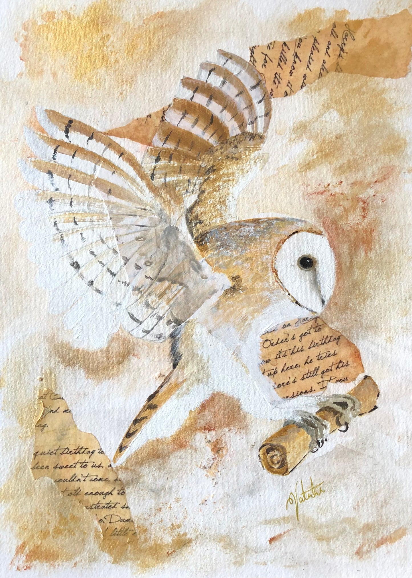 Barn Owl Wall Art - The Silent Messenger Fine Art Print