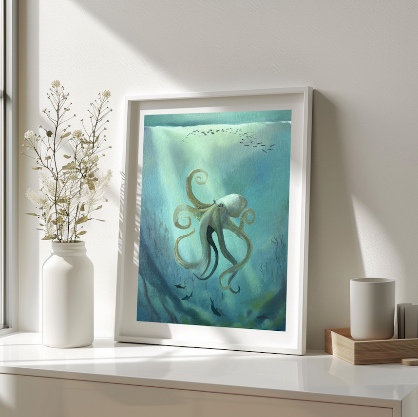 Octopus Sea Oracle - Original Oil (Copy)