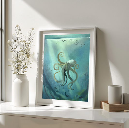Octopus Sea Oracle - Original Oil (Copy)