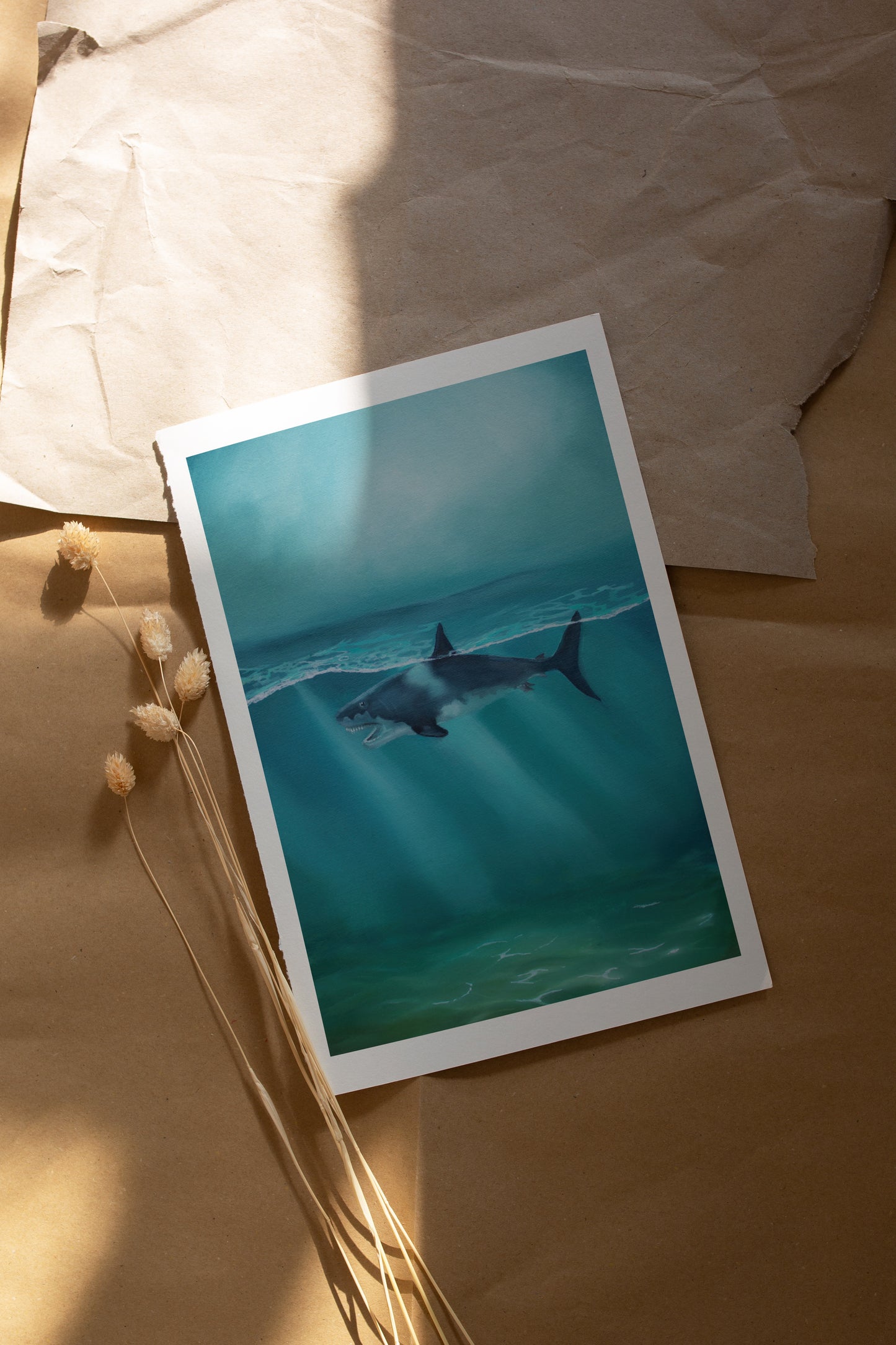 Grandfather Shark Original Oil