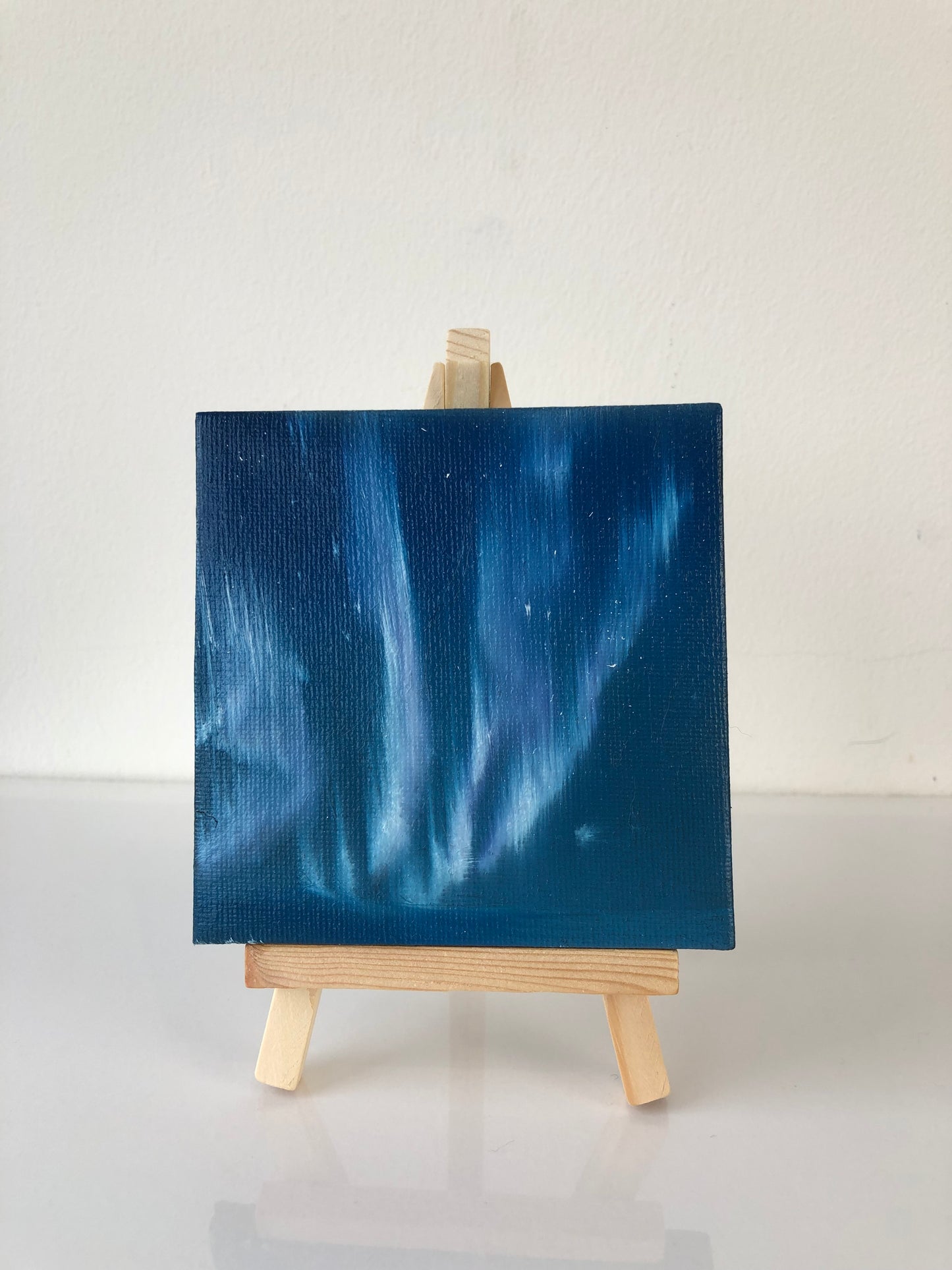 Aurora IV - Mini Painting on Easel Stand – Claire Valentine Artist