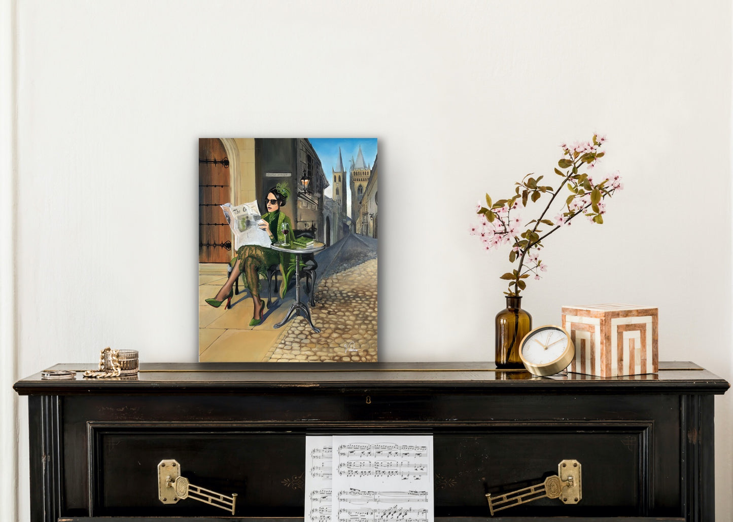 Castle Street Cafe - Original Oil 40 x 50 x 1.5"